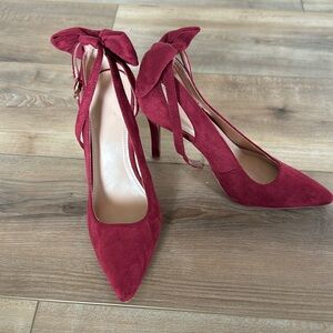Wine red 4” heels size 6.